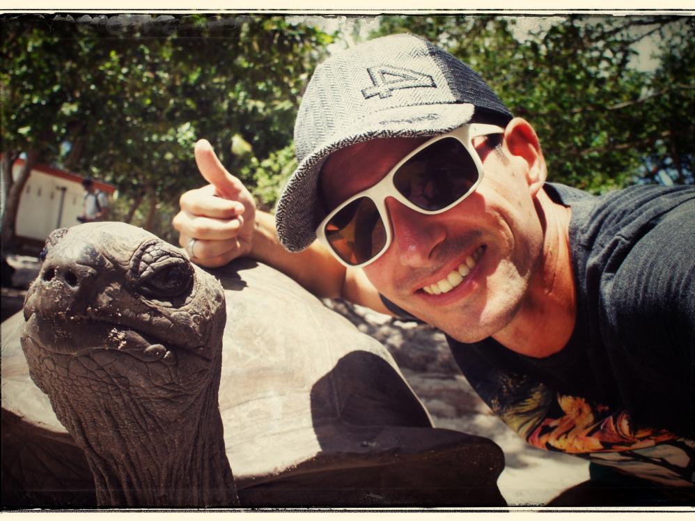 Selfie mit Riesenschildköten